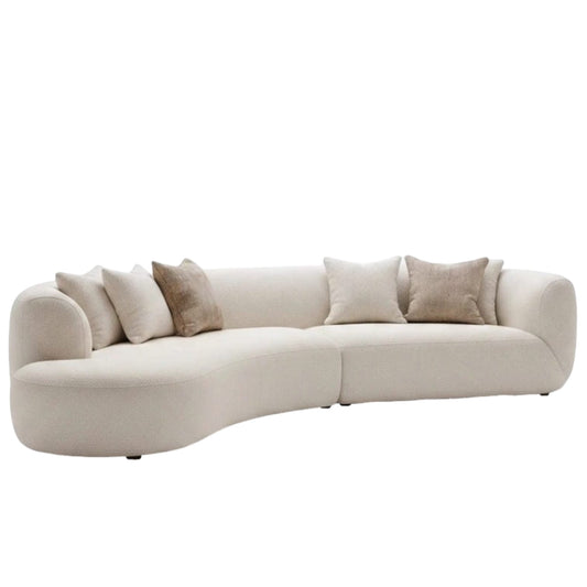 Home Atelier Ottava Performance Boucle Sectional Curve Sofa