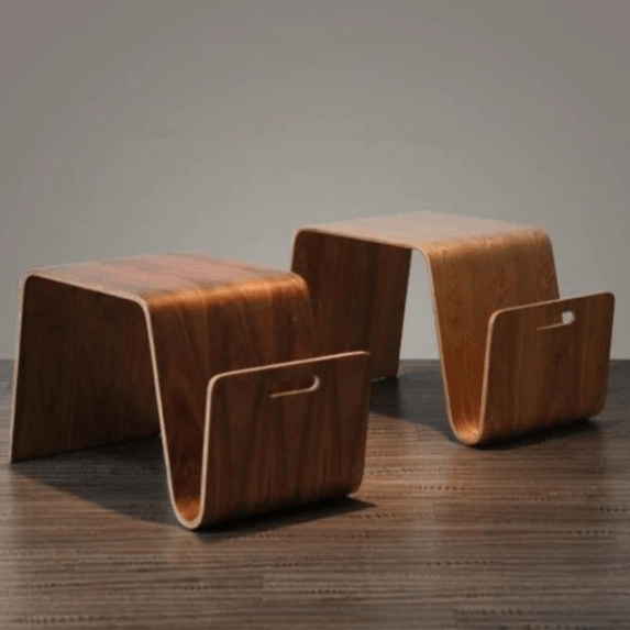 Home Atelier OUNA Modern Rubberwood End Table