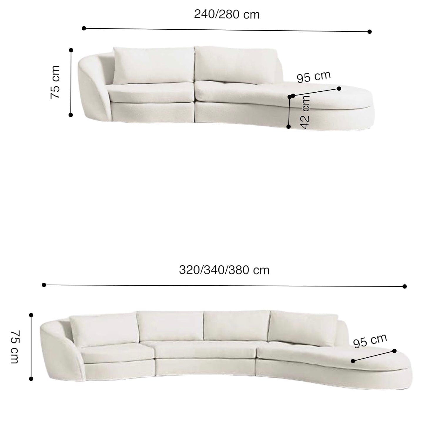 Home Atelier Owen Boucle Curve Sofa