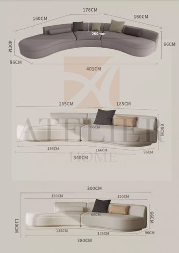 Home Atelier Parker Curve Sofa