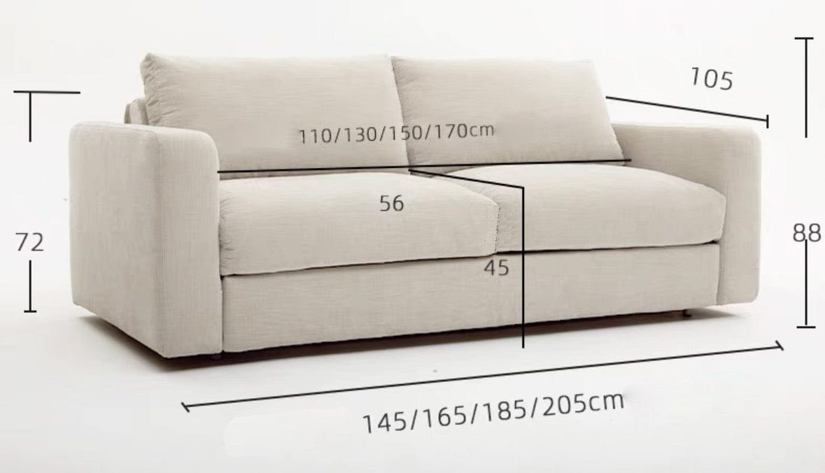 Home Atelier Pence Foldable Sofa Bed with Mattress