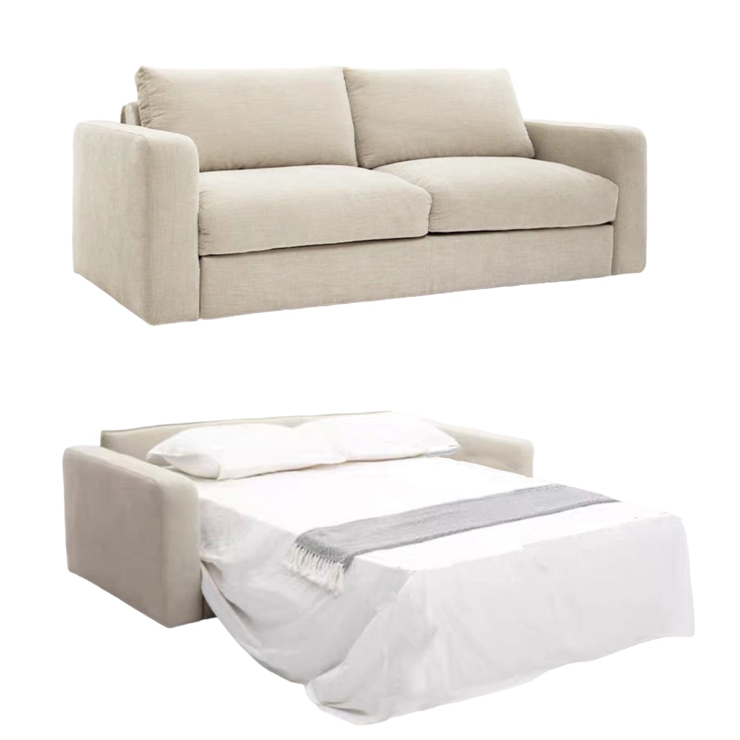 Home Atelier Pence Foldable Sofa Bed with Mattress