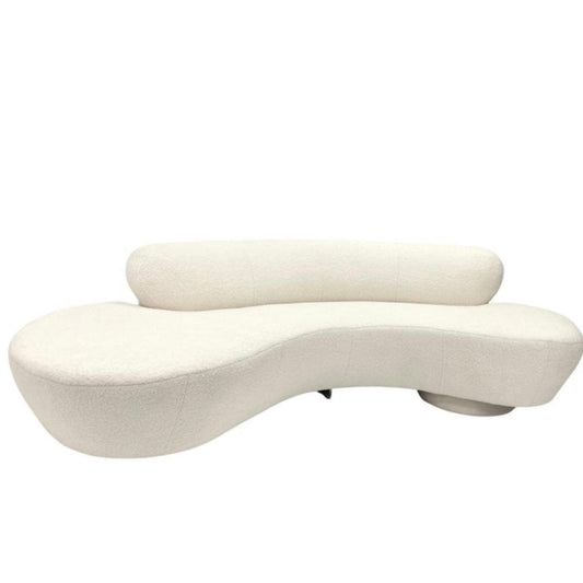 Home Atelier Performance Boucle Fabric / 2 seater/ Length 160cm / White Gracia Boucle Curve Sofa