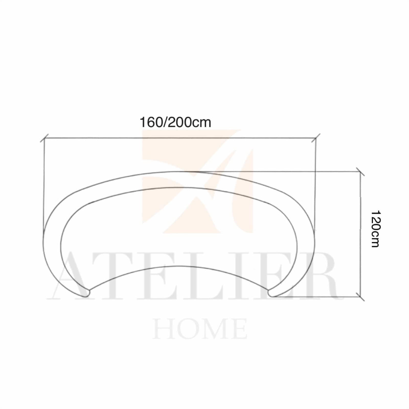 Home Atelier Positano Boucle Curve Sofa