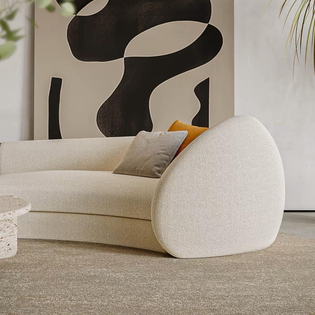 Home Atelier Positano Boucle Curve Sofa