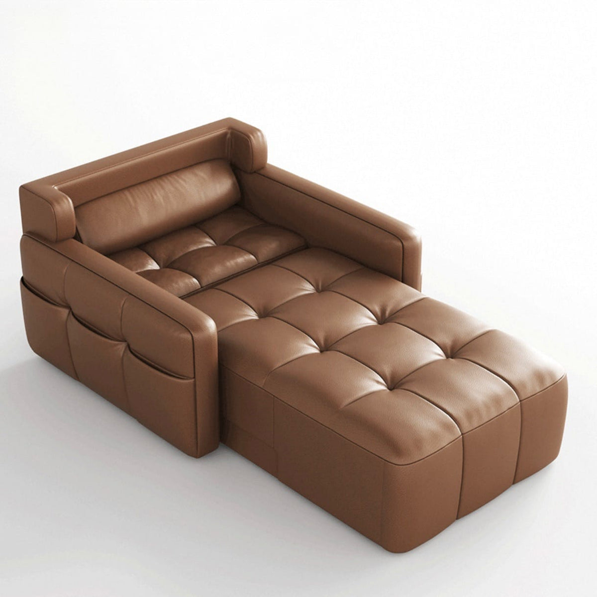Home Atelier Power Electric Sleeper Chair Bed Water/Stain Repellent and Scratch Resistant Suede Fabric / L210 x W110 x H100 cm Raveno Scratch Resistant Electric Recliner Lounge Sofa (Copy)