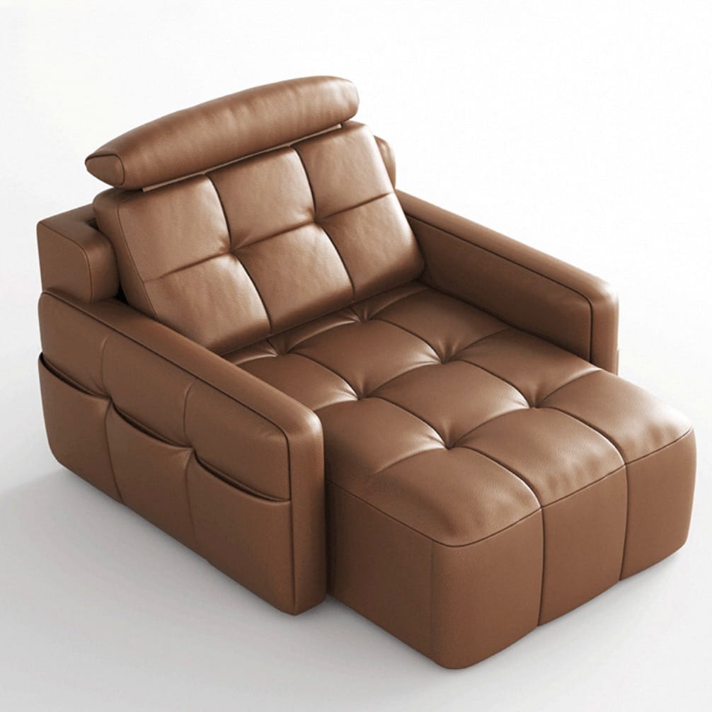 Home Atelier Power Electric Sleeper Chair Bed Water/Stain Repellent and Scratch Resistant Suede Fabric / L210 x W110 x H100 cm Raveno Scratch Resistant Electric Recliner Lounge Sofa (Copy)