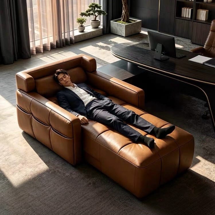 Home Atelier Power Electric Sleeper Chair Bed Water/Stain Repellent and Scratch Resistant Suede Fabric / L210 x W110 x H100 cm Raveno Scratch Resistant Electric Recliner Lounge Sofa (Copy)