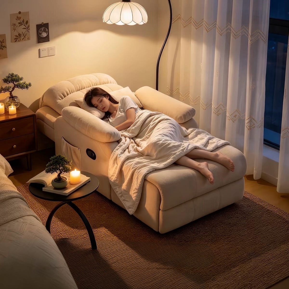 Home Atelier Powered Electric Sleeper Chair Bed Hanson Scratch Resistant Electric Sofa Bed (Copy)