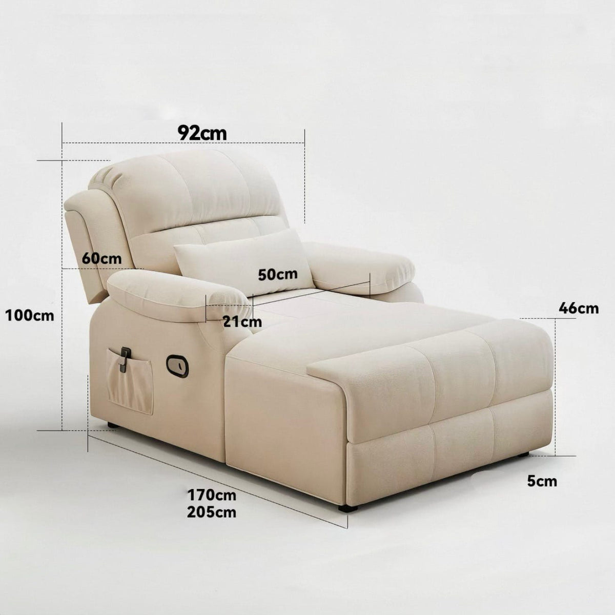 Home Atelier Powered Electric Sleeper Chair Bed Hanson Scratch Resistant Electric Sofa Bed (Copy)