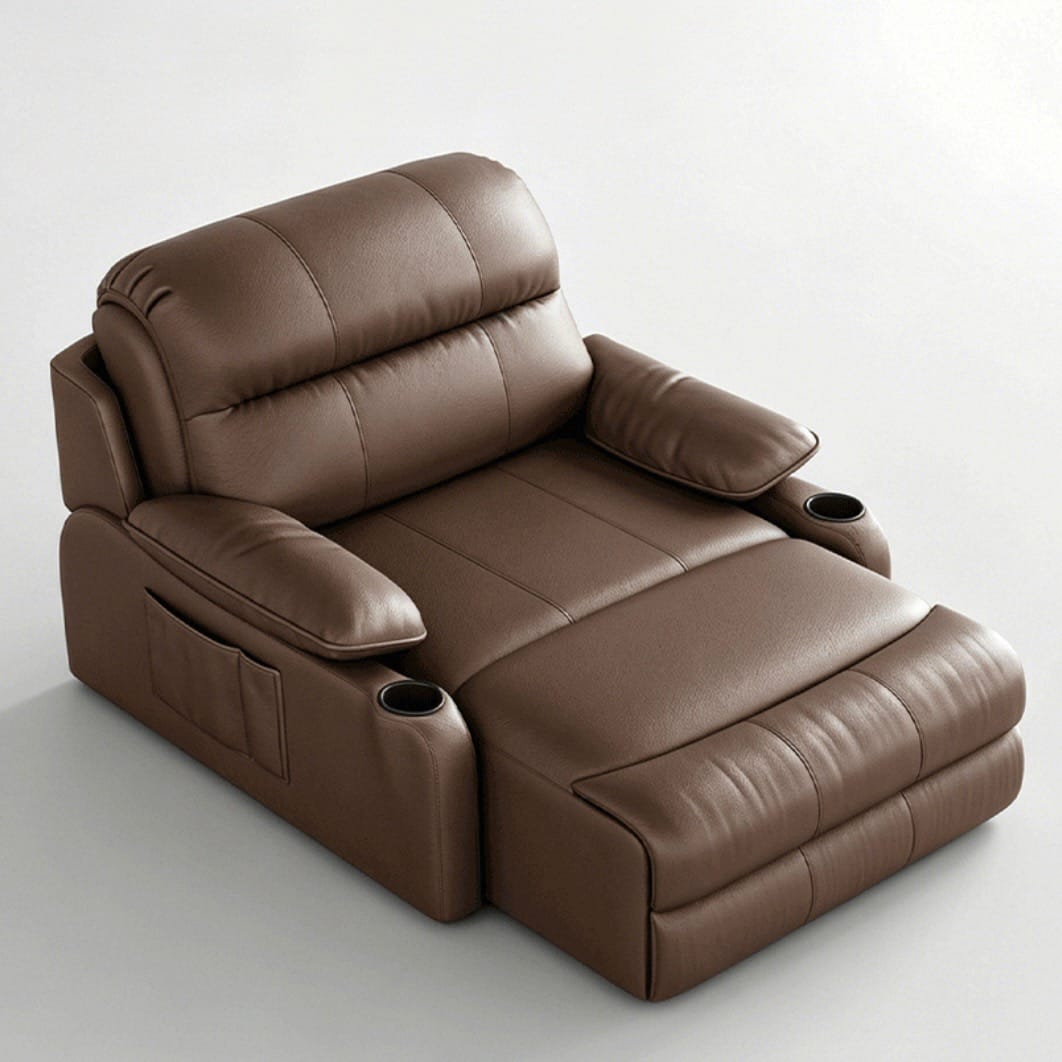Home Atelier Powered Electric Sleeper Chair Bed Isabella Genuine Leather Electric Recliner Lounge Sofa Bed (Copy 2)
