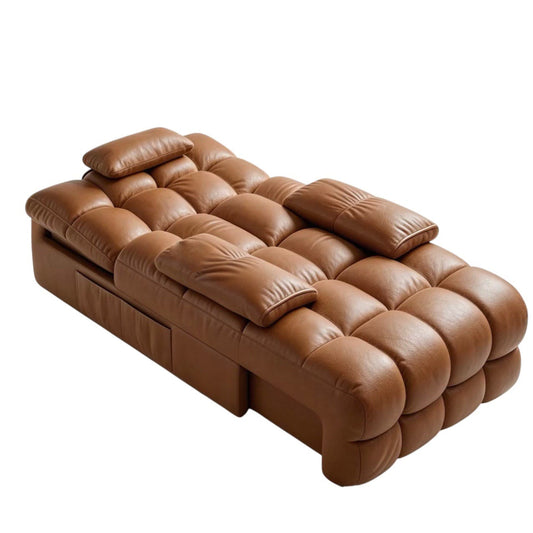 Home Atelier Powered Electric Sleeper Chair Bed Tango Genuine Leather Electric Recliner Lounge Sofa
