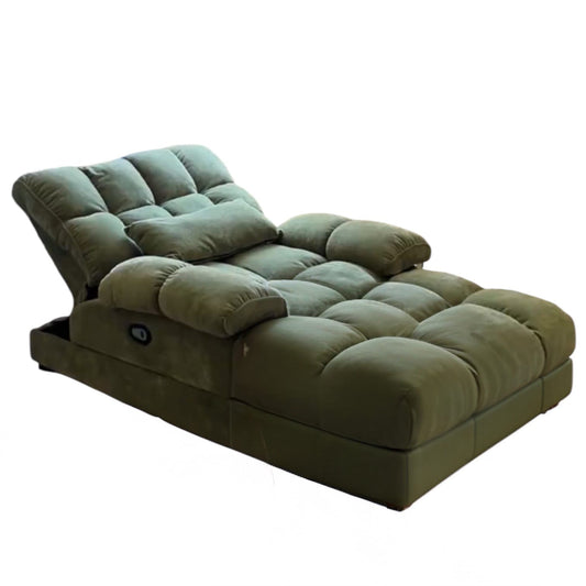 Home Atelier Powered Electric Sleeper Chair Bed Water/Stain Repellent and Scratch Resistant Suede Fabric / L210 x W110 x H100 cm Monica Scratch Resistant Electric Recliner Lounge Sofa