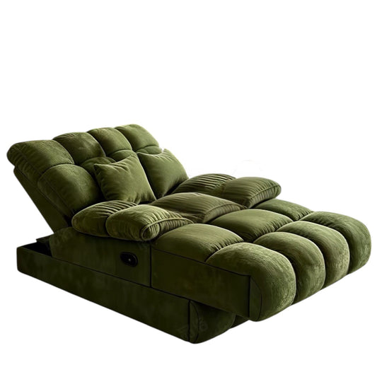 Home Atelier Powered Electric Sleeper Chair Bed Water/Stain Repellent and Scratch Resistant Suede Fabric / L210 x W110 x H100 cm Monica Scratch Resistant Electric Recliner Lounge Sofa