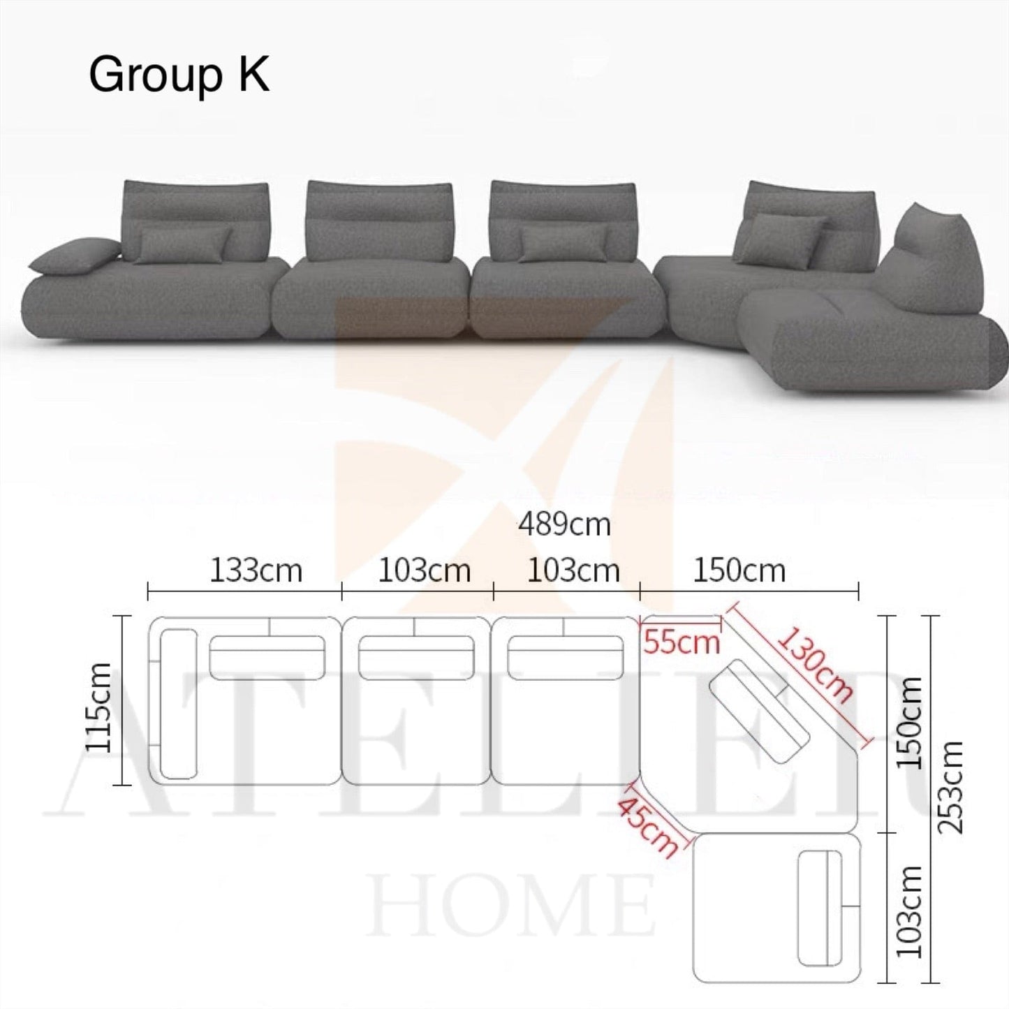 Home Atelier Preston Electric Slidable Backrest Sofa