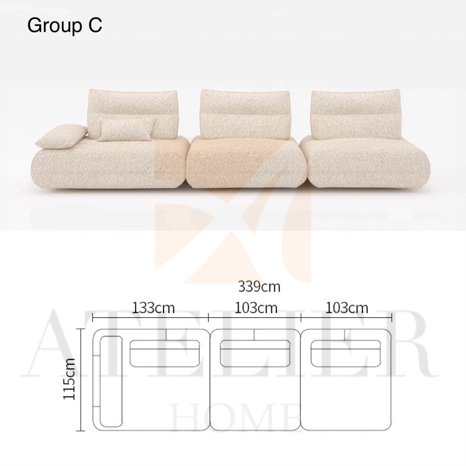 Home Atelier Preston Electric Slidable Backrest Sofa