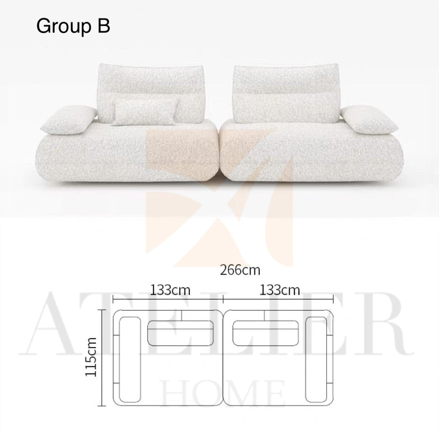 Home Atelier Preston Electric Slidable Backrest Sofa