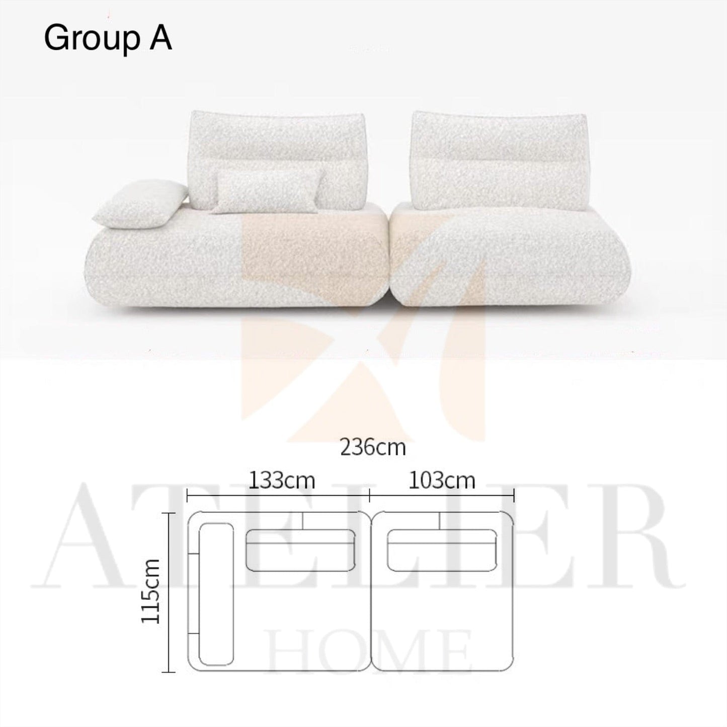 Home Atelier Preston Electric Slidable Backrest Sofa