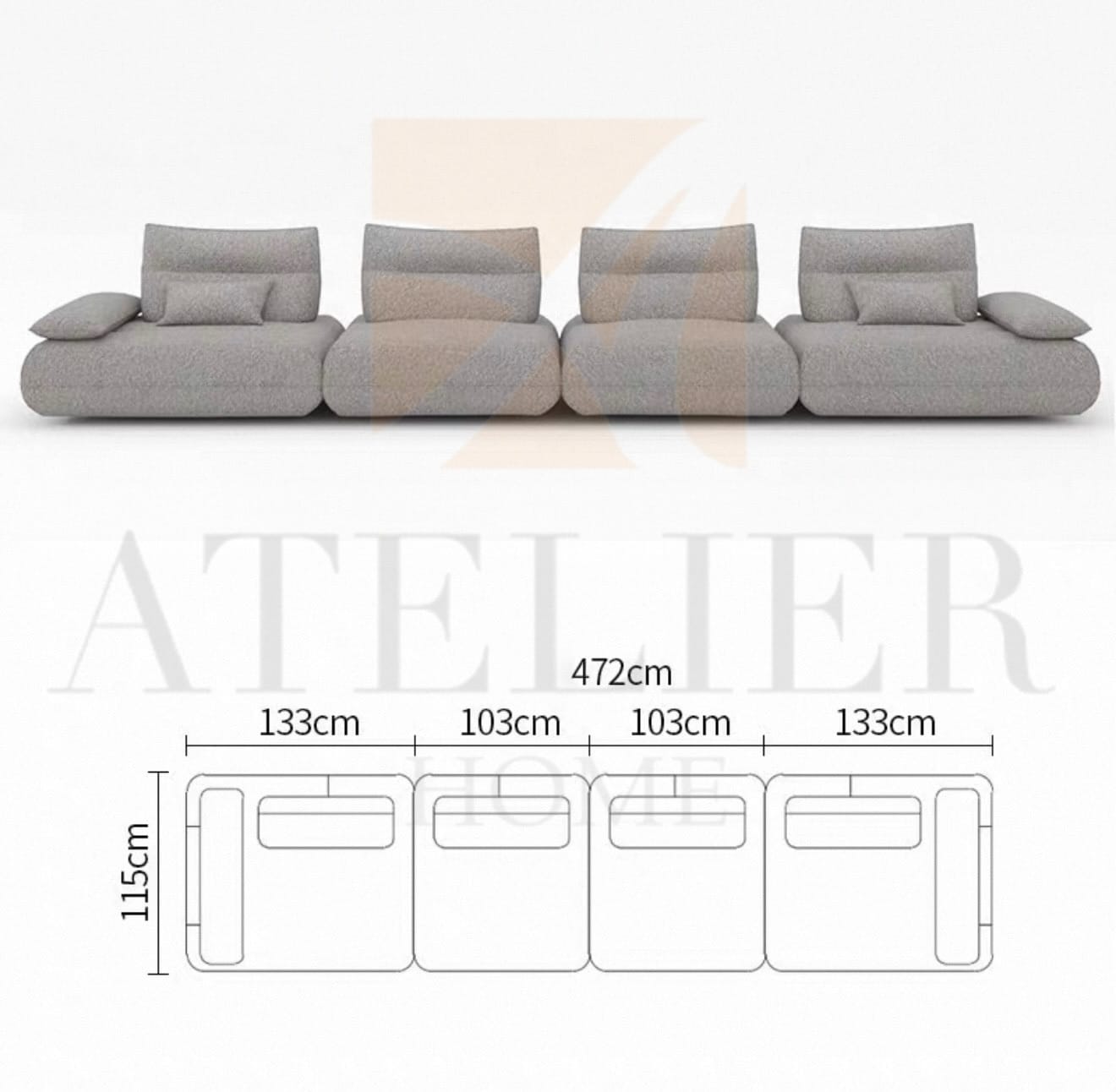 Home Atelier Preston Electric Slidable Backrest Sofa