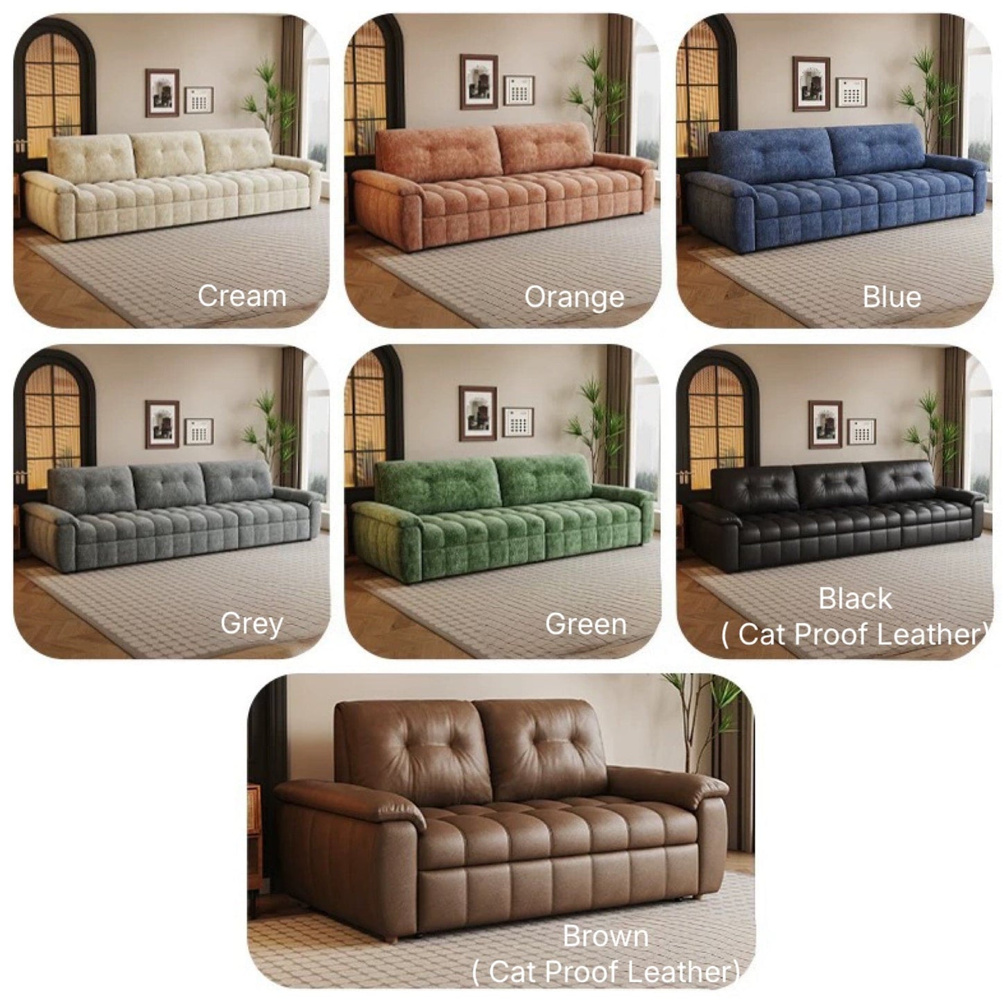 Home Atelier Qiara Scratch Resistant Sofa Bed