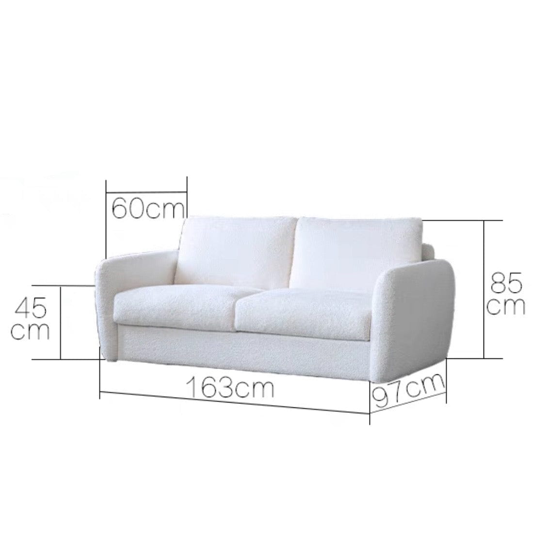 Home Atelier Queenston Foldable Sofa Bed with Mattress