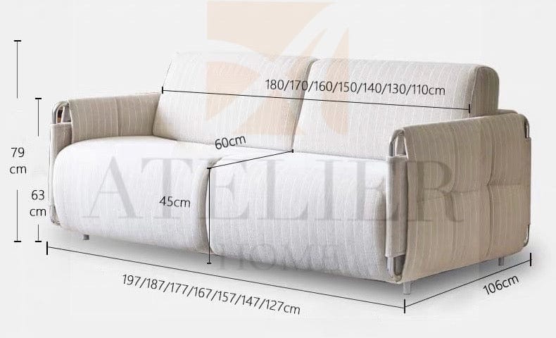 Home Atelier Rachel Foldable Sofa Bed with Mattress