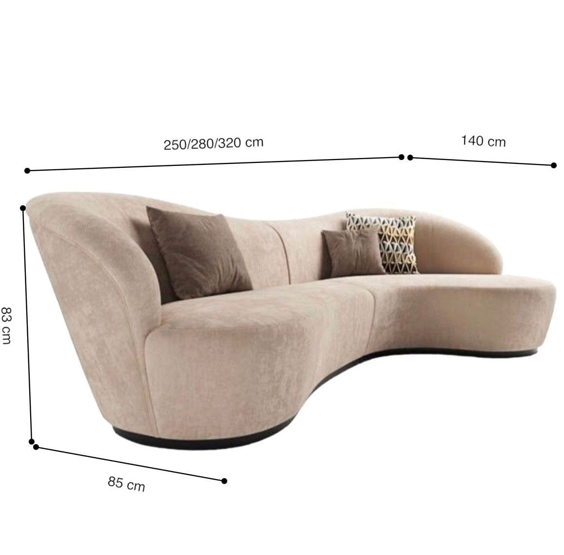 Home Atelier Rai Sectional Curve Sofa