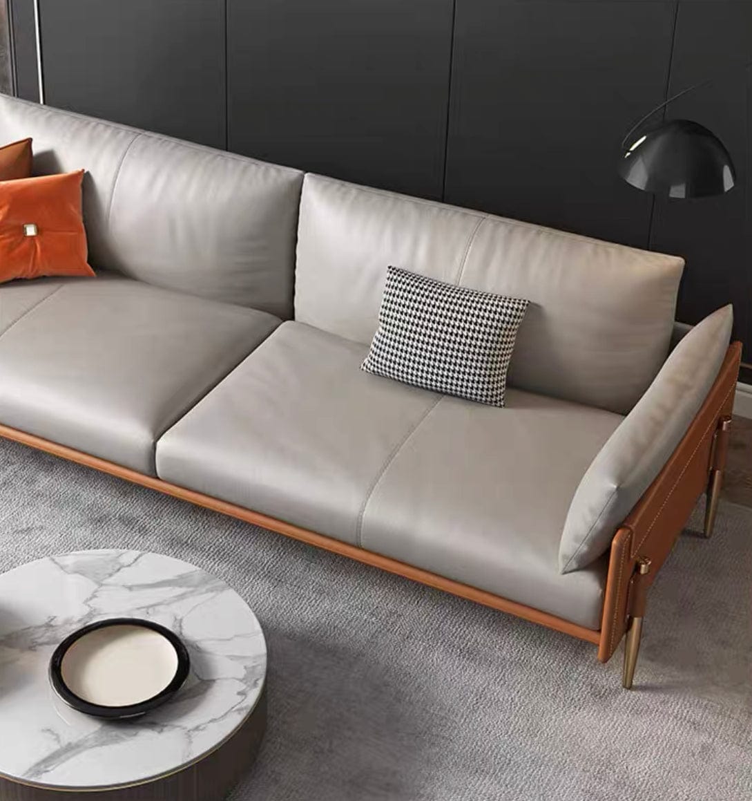 Home Atelier Ralph Genuine Cowhide Leather Sofa