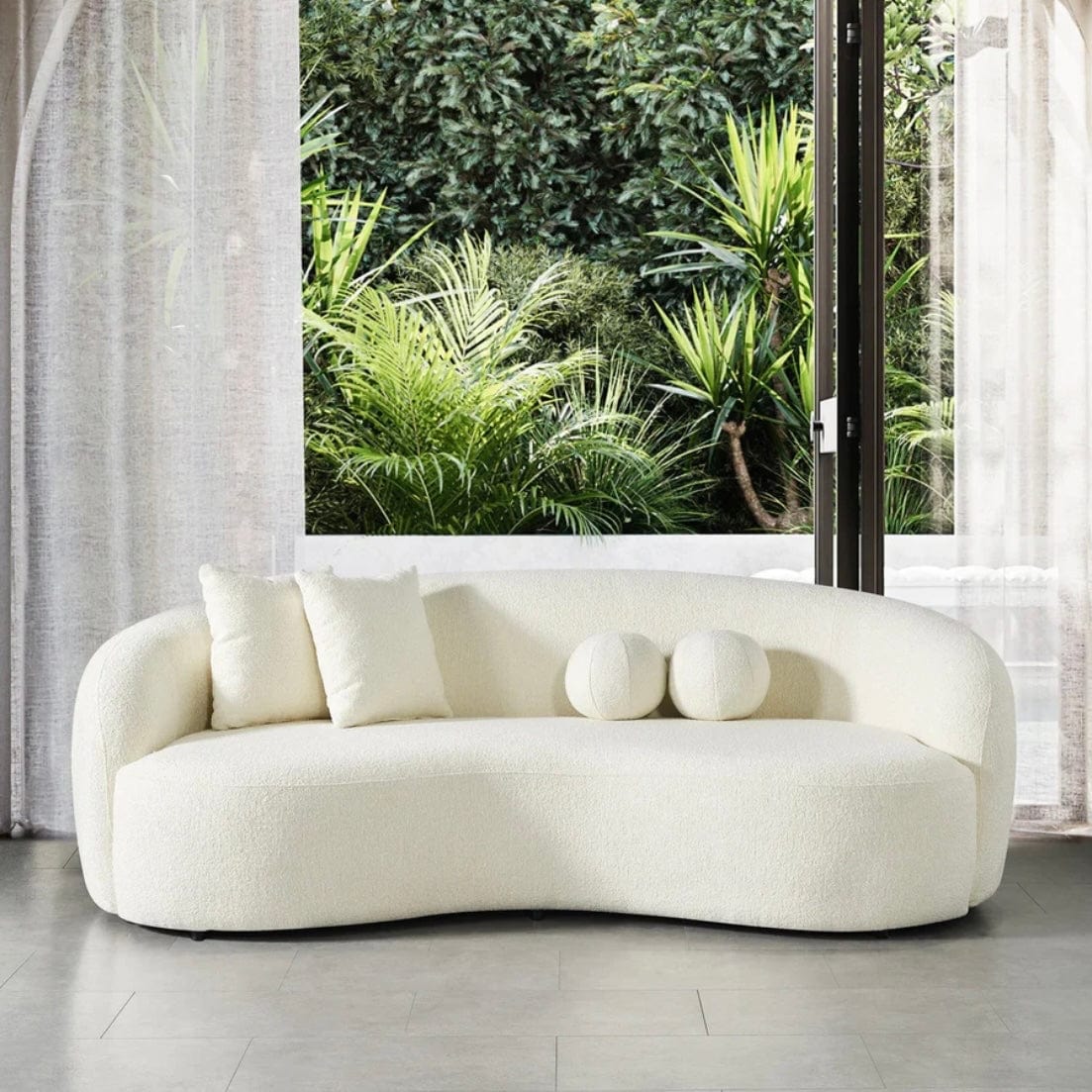 Home Atelier Raul Boucle Curve Sofa