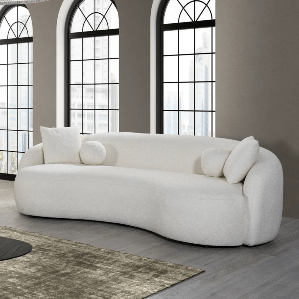 Home Atelier Raul Boucle Curve Sofa