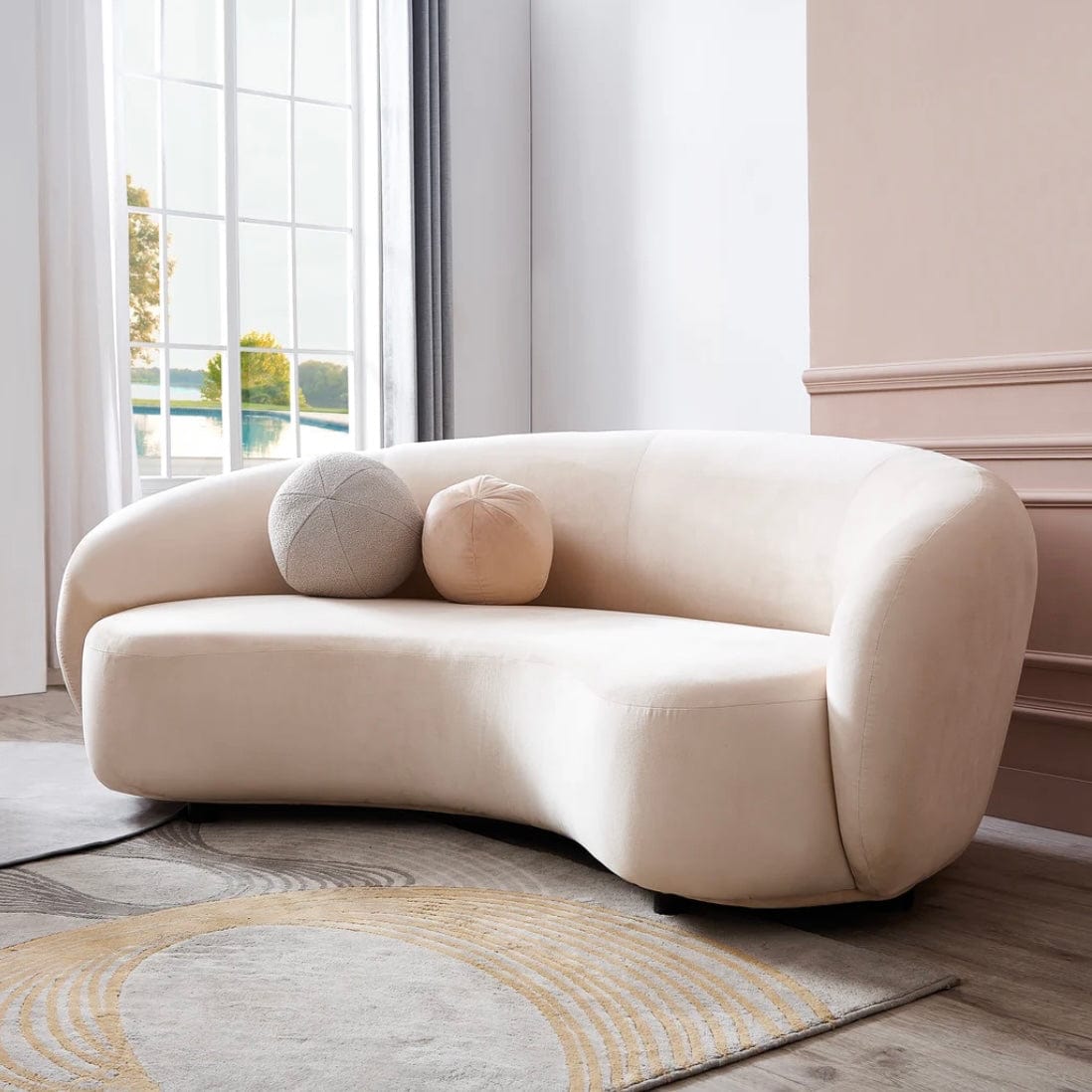 Home Atelier Raul Boucle Curve Sofa