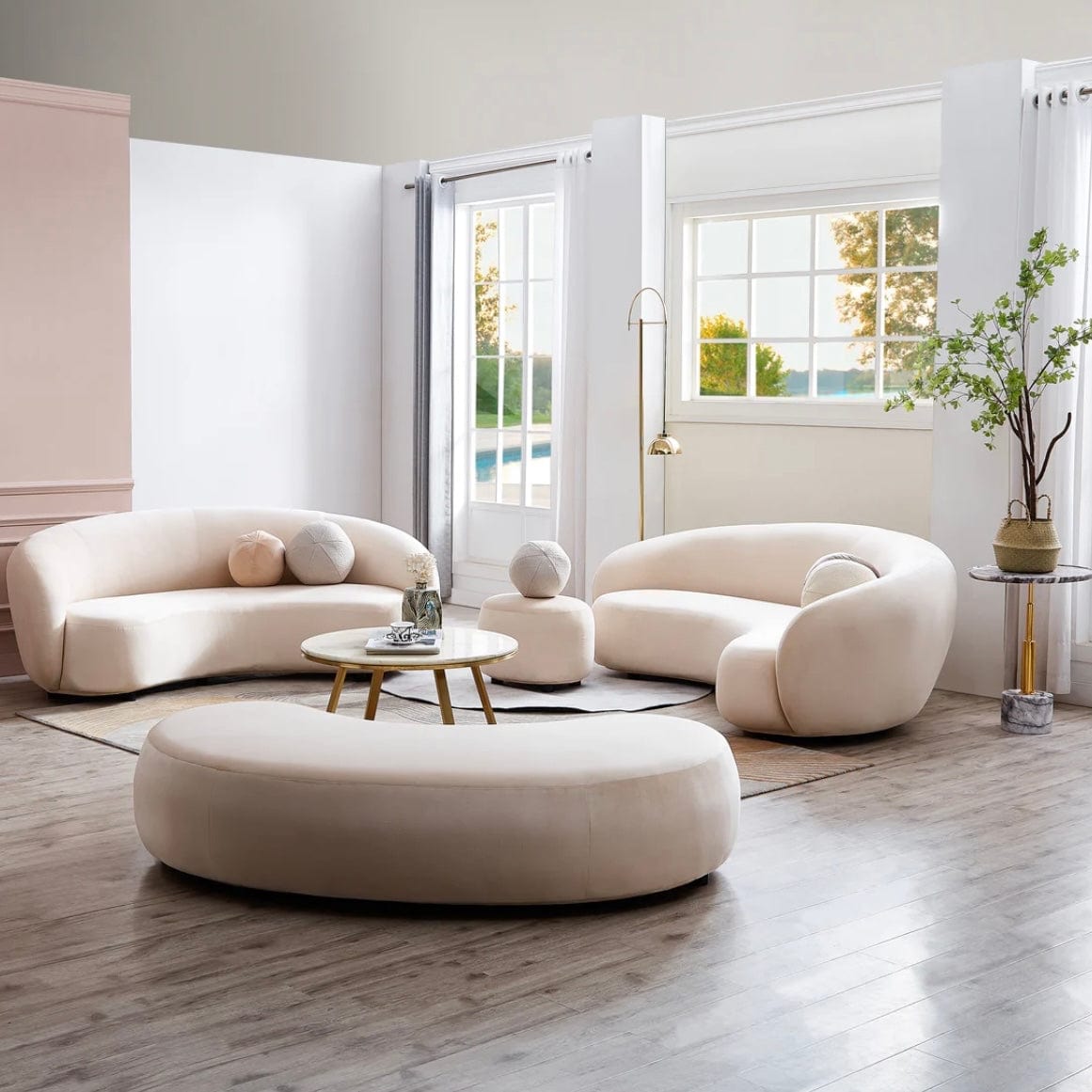 Home Atelier Raul Boucle Curve Sofa