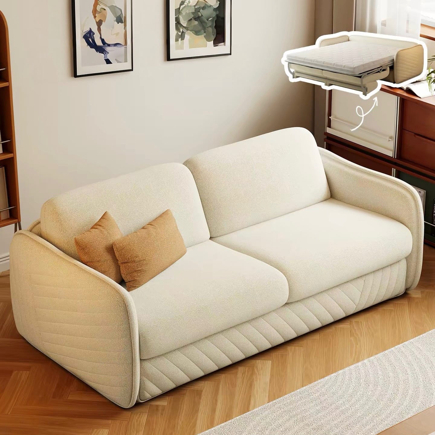 Home Atelier Raymond Foldable Sofa Bed with Mattress (Copy 3)