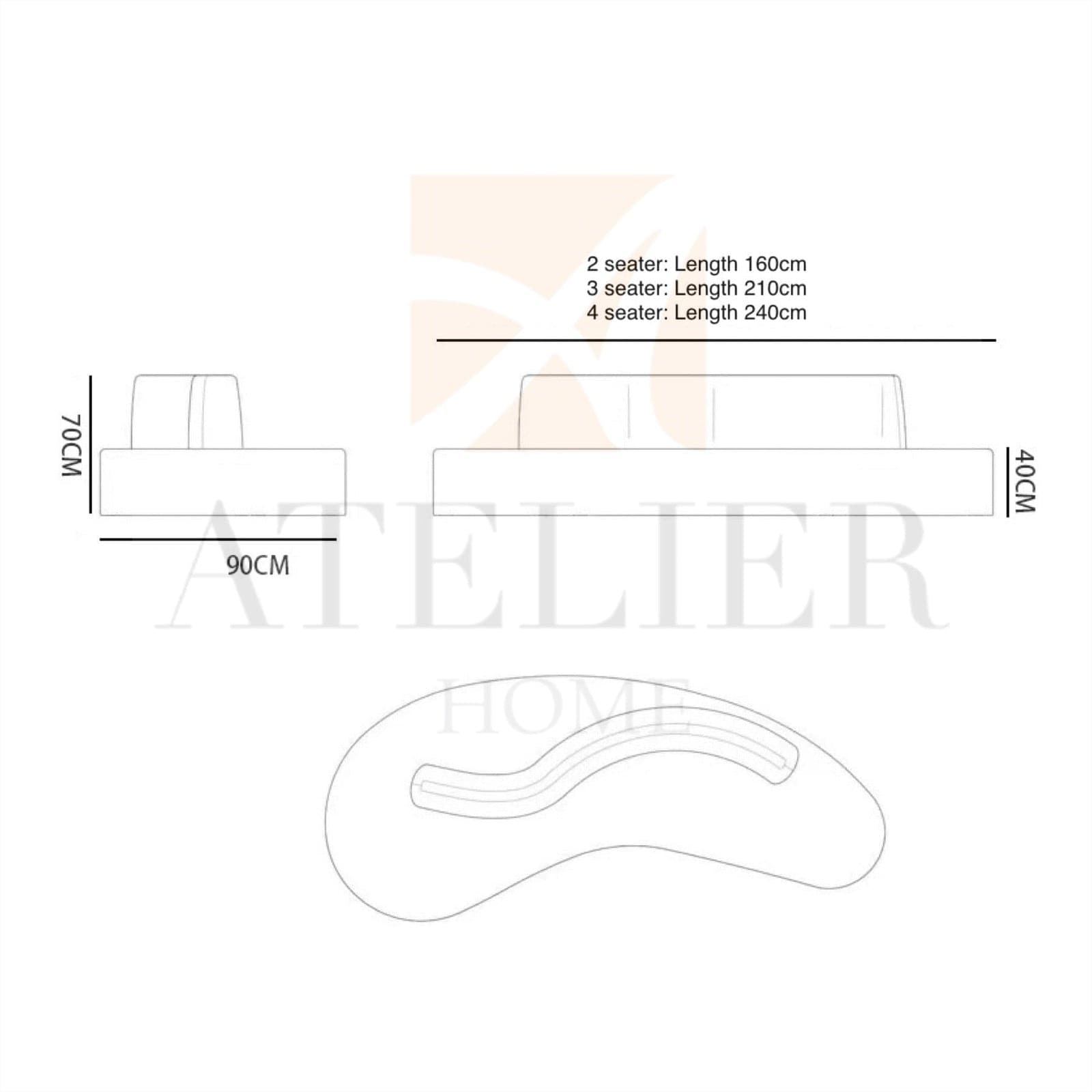 Home Atelier Remia Curve Sofa