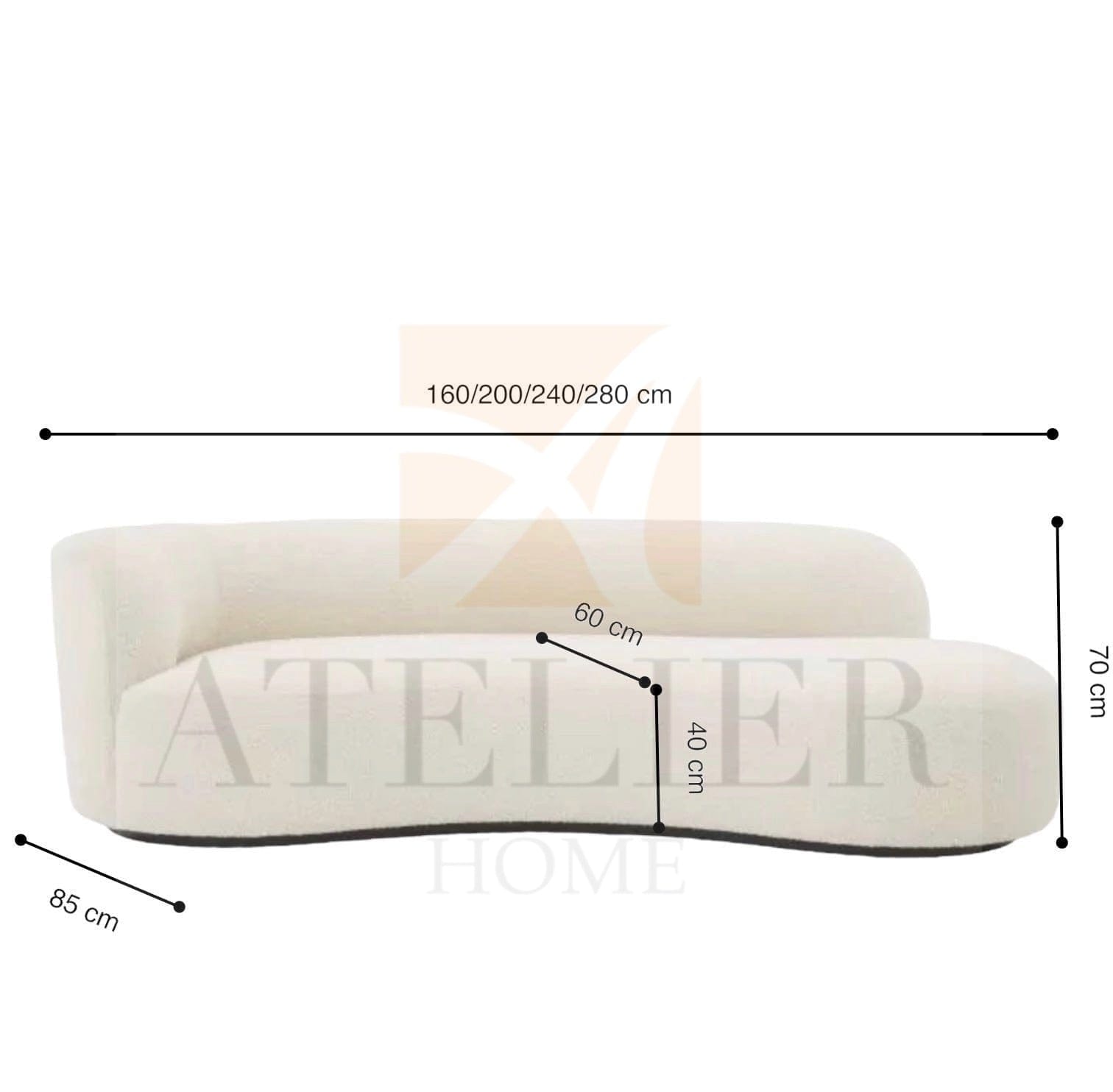 Home Atelier Renzo Curve Sofa