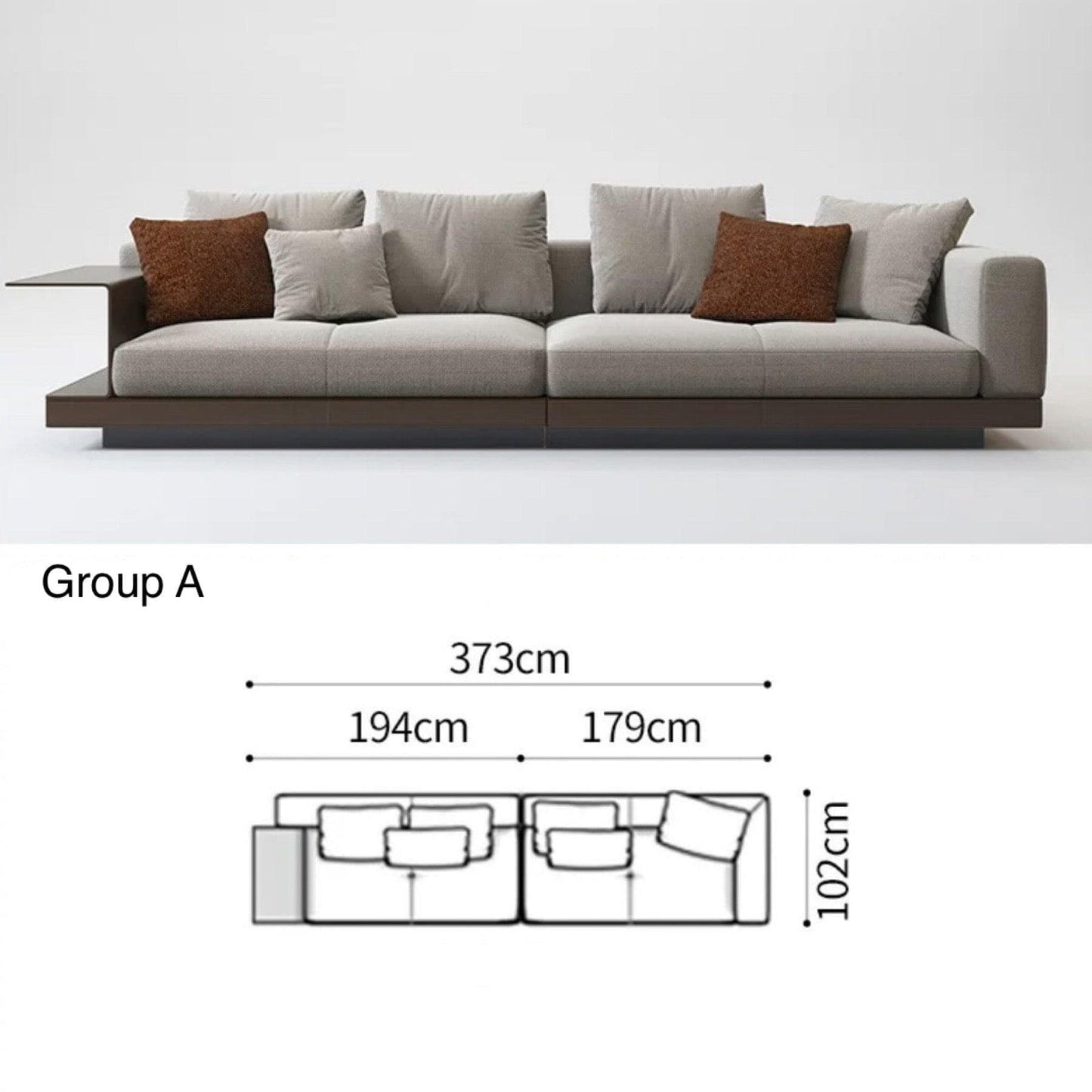 Home Atelier Request for Quote Borisa Sectional Designer Sofa