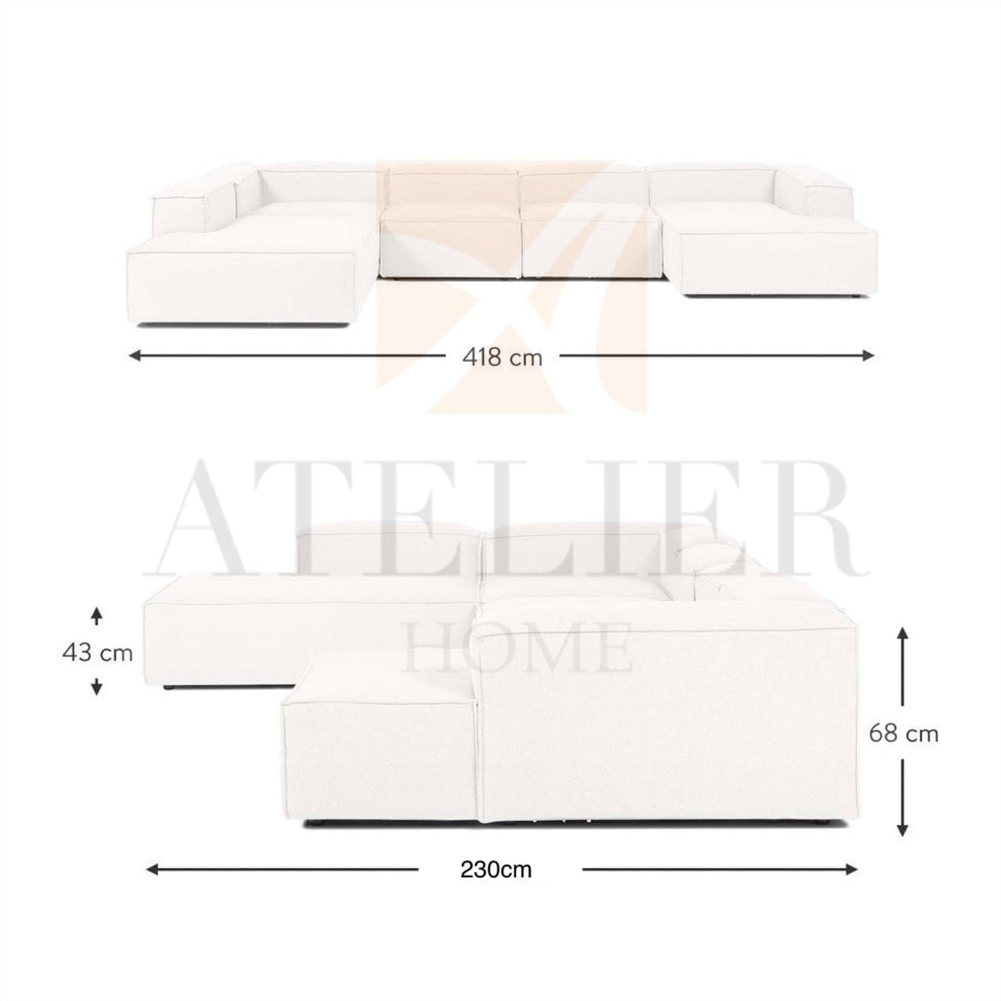 Home Atelier Request for Quote Herald Designer Sofa
