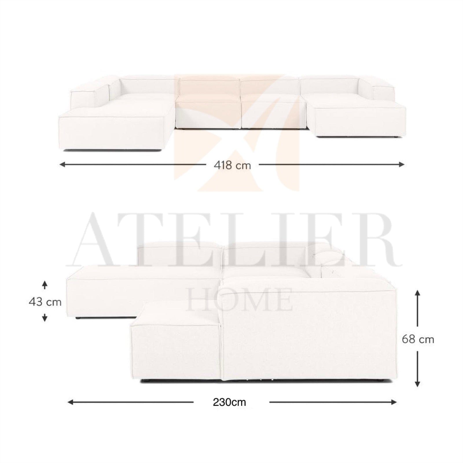 Home Atelier Request for Quote Herald Designer Sofa