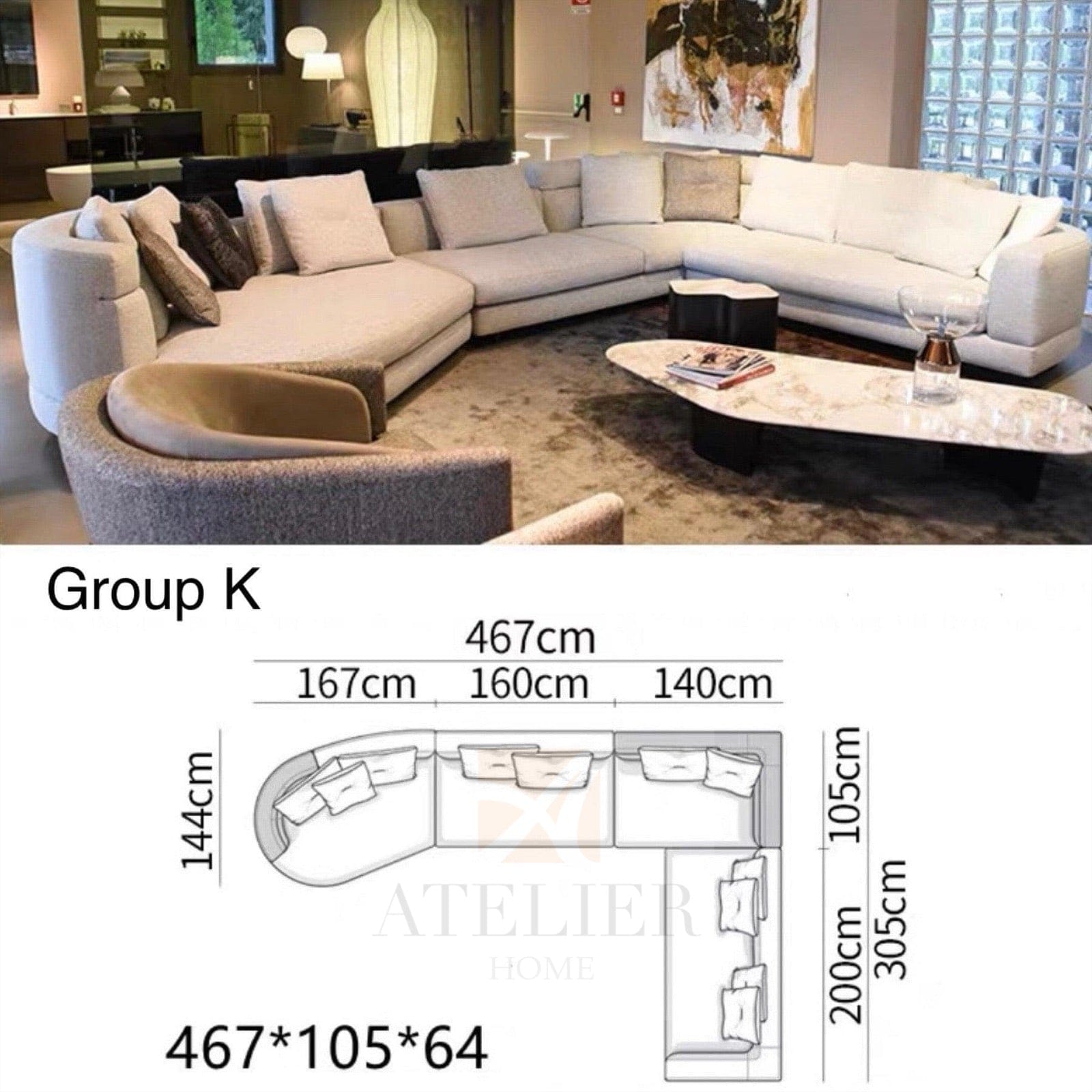 Home Atelier Request for Quote Kyle Designer Sofa