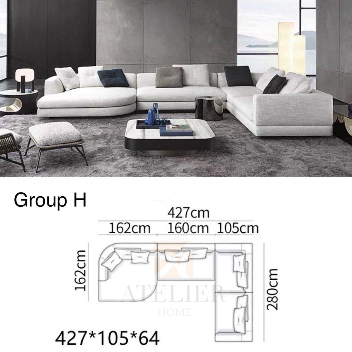 Home Atelier Request for Quote Kyle Designer Sofa