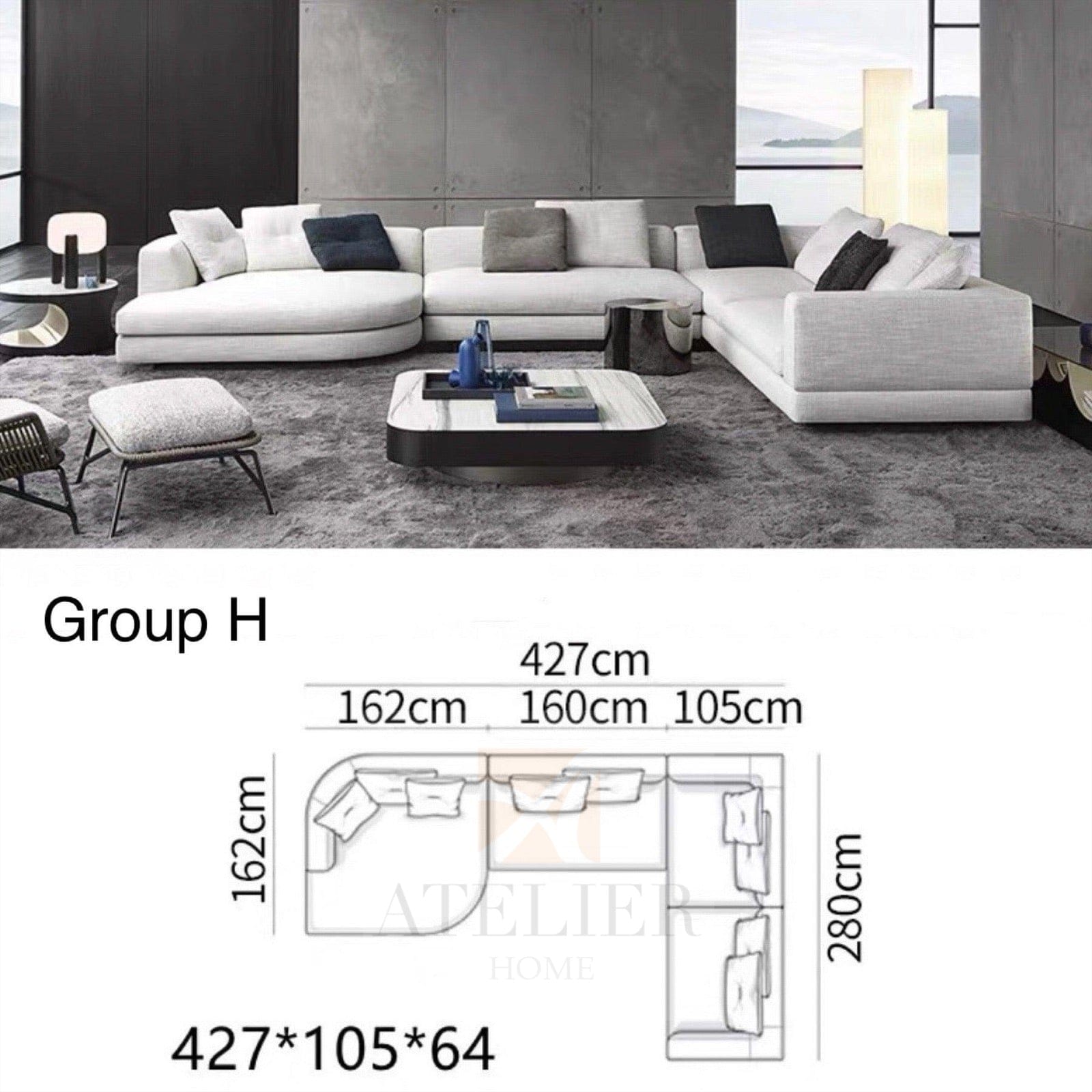 Home Atelier Request for Quote Kyle Designer Sofa