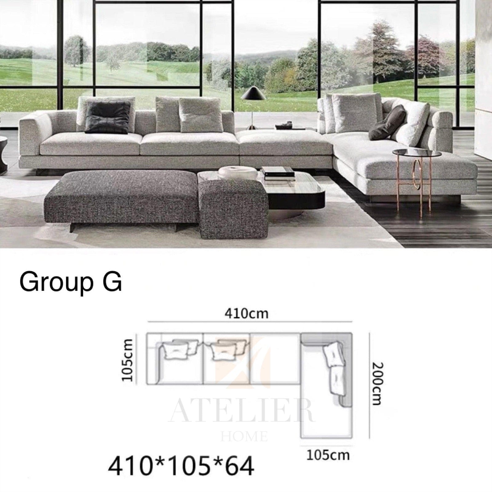 Home Atelier Request for Quote Kyle Designer Sofa