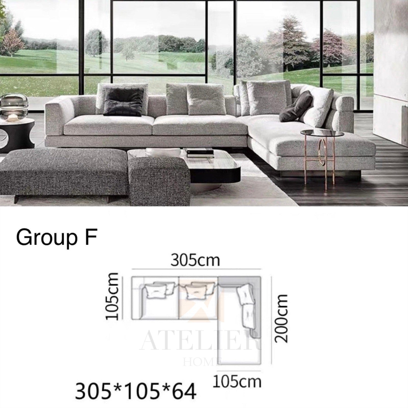 Home Atelier Request for Quote Kyle Designer Sofa