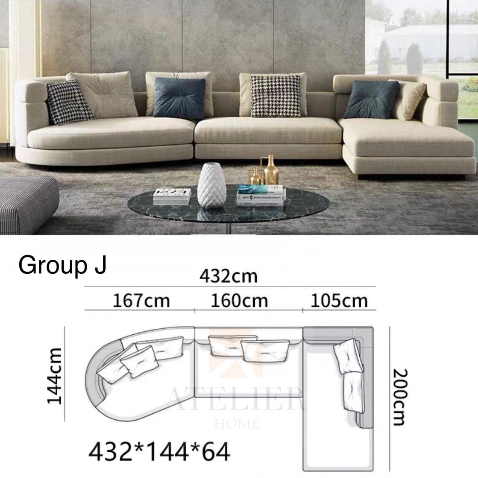 Home Atelier Request for Quote Kyle Designer Sofa