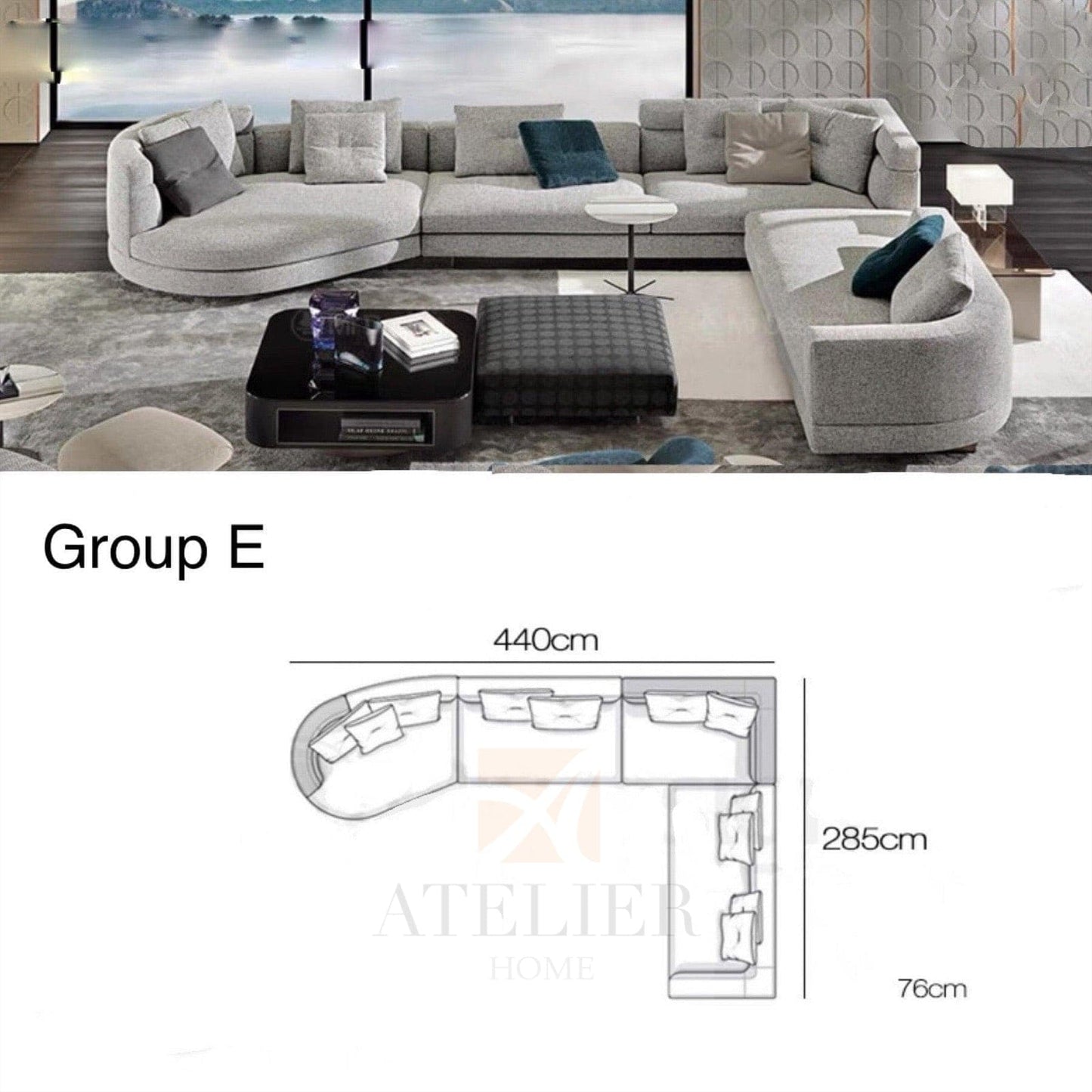 Home Atelier Request for Quote Kyle Designer Sofa