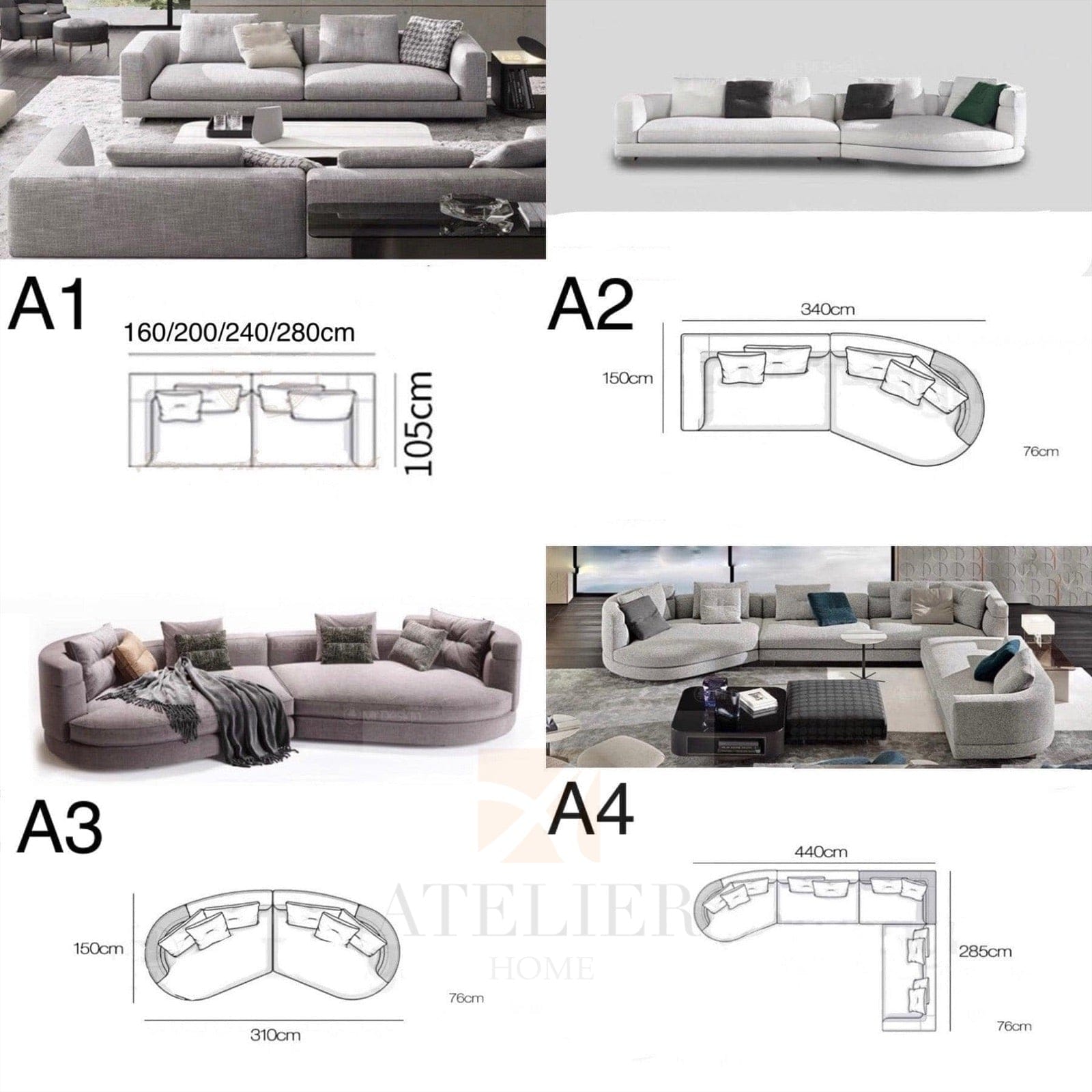 Home Atelier Request for Quote Kyle Designer Sofa