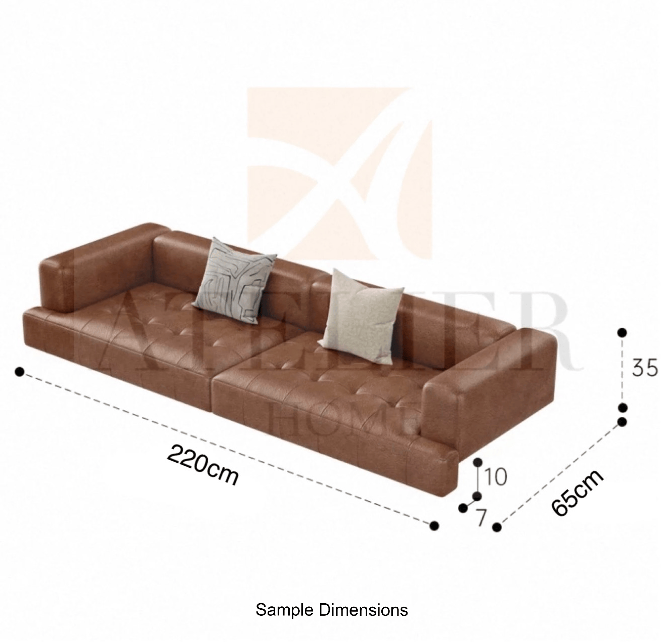 Home Atelier Rican Scratch Resistant Customise Bay Window Sofa