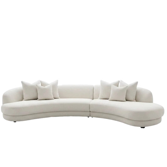 Home Atelier Ricciardo Performance Boucle Sectional Curve Sofa