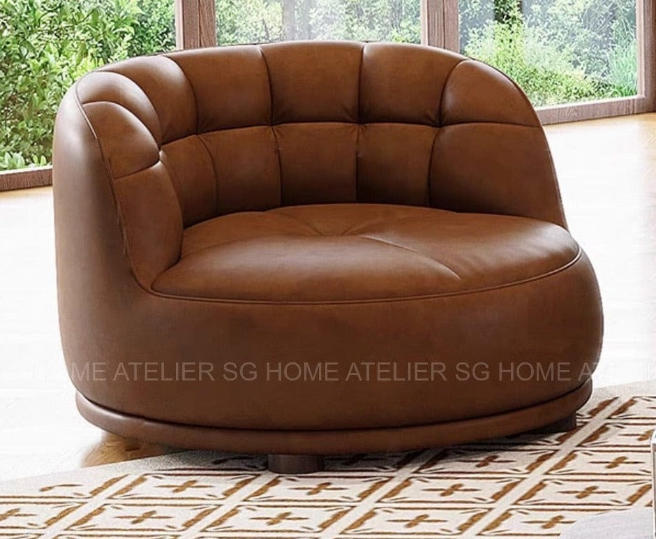 Home Atelier Rickford Revolving Swivel Chair Designer Sofa