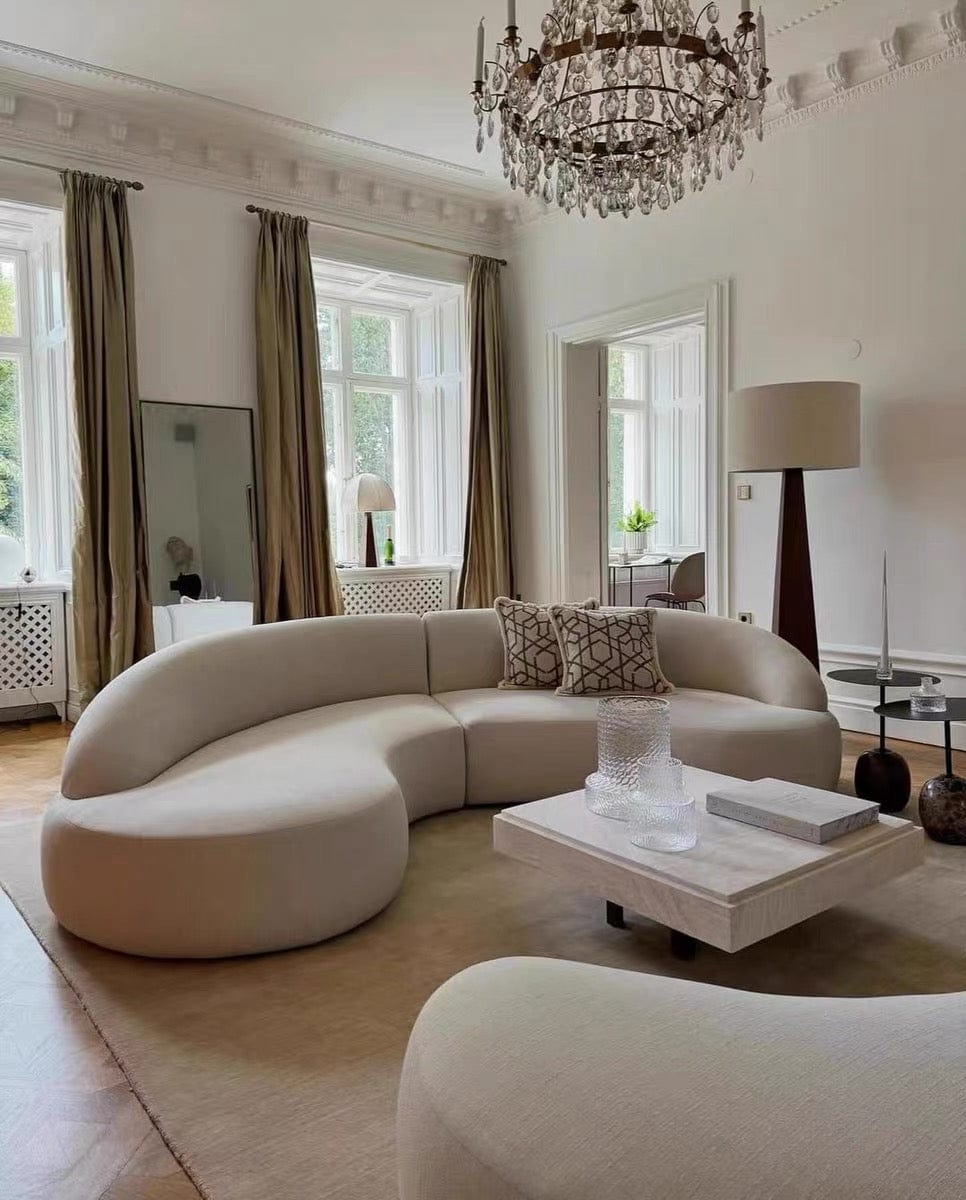 Home Atelier Ridley Scratch Resistant Sectional Curve Sofa